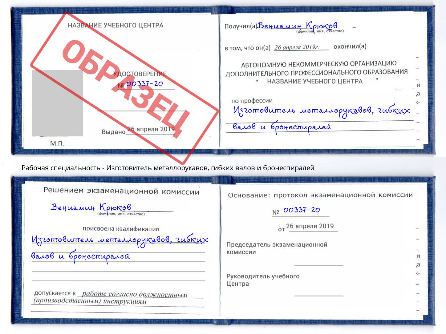 Изготовитель металлорукавов, гибких валов и бронеспиралей Хасавюрт